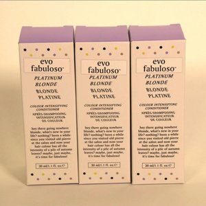 3 EVO FABULOSO COLOR CONDITIONERS PLATINUM BLONDE